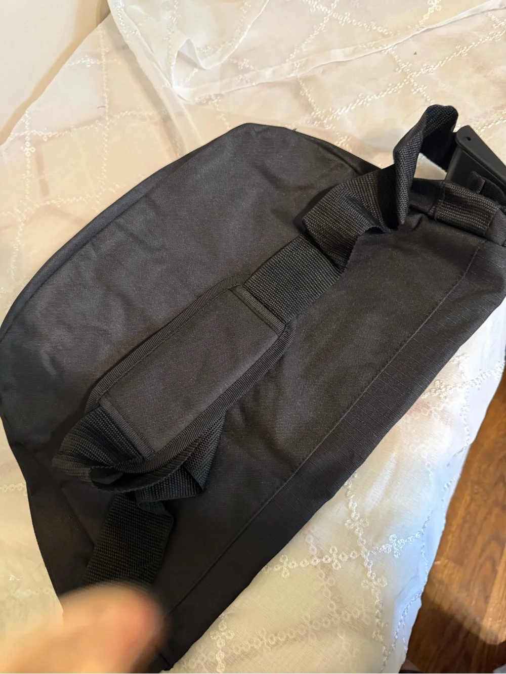 Black Messenger Bag for Men